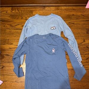 Vineyard Vines Boys Long Sleeve Tees. Lot of 2. Youth Sz Small (8-10)